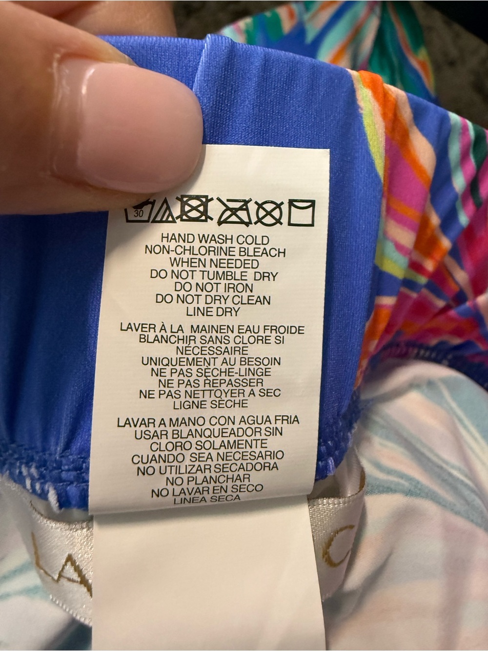 La Blanca Vibrant Blue Tropical Leaf Resort Wear Loungewear Set NEW - Picture 12 of 12